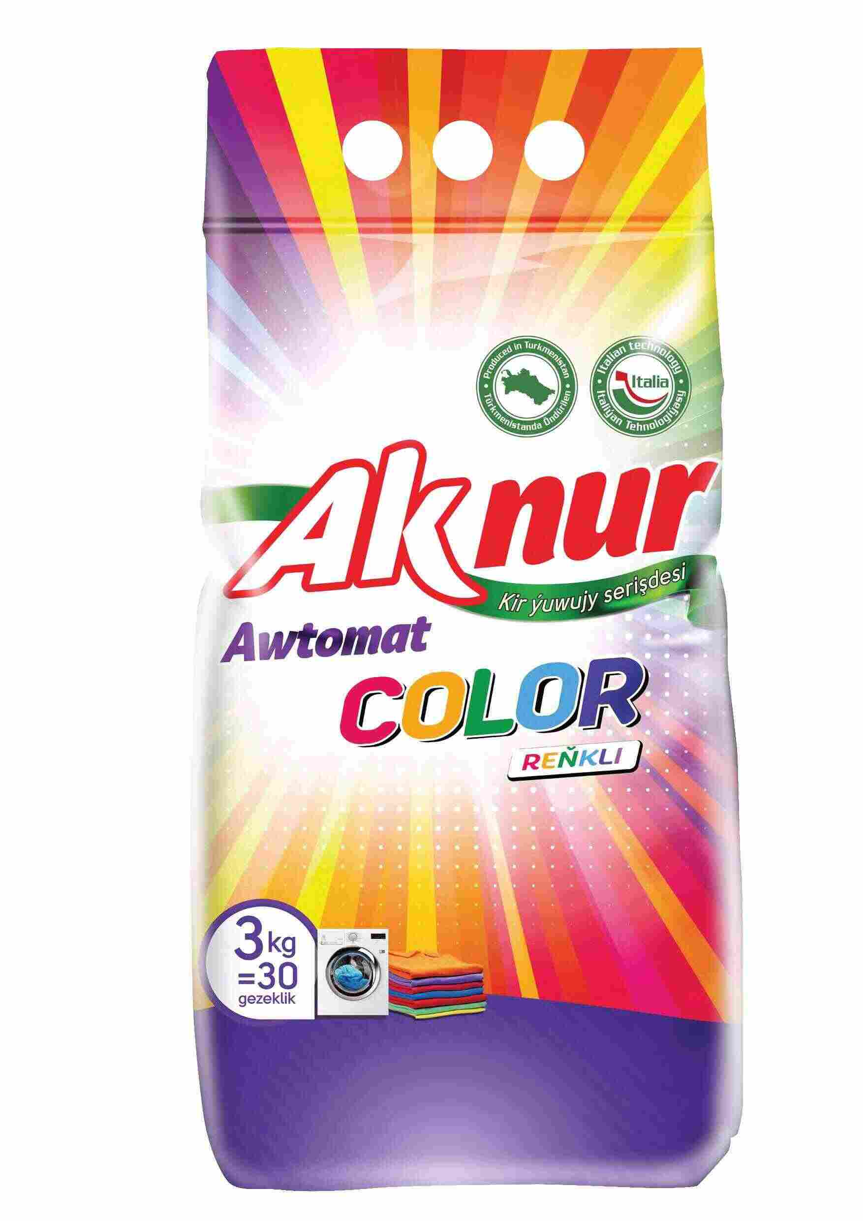 Aknur Color автоматический стиральный порошок 3/6/9 кг